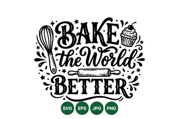 Bake the World Better Design: Playful Illustrations for Kitchen & Bakery-Themed Blogs
