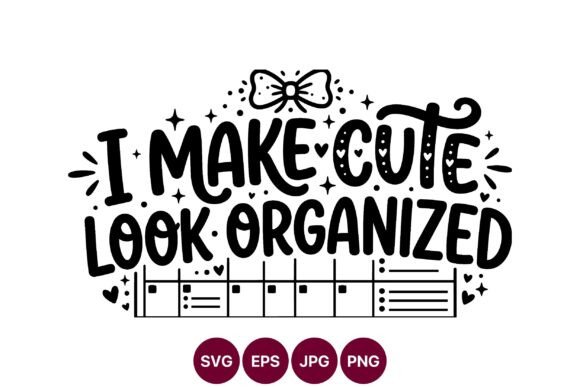 Cute Organized Planner SVG Design Review