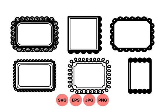Elegant Doodle Frame Collection: Graphics & Illustrations for Handmade Crafters