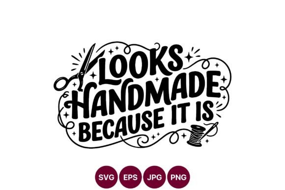 Handmade Craft Quote Design: Graphics & Illustrations