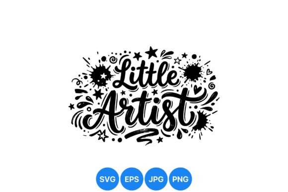 Little Artist Ink Splatter Design: Graphics & Illustrations Review