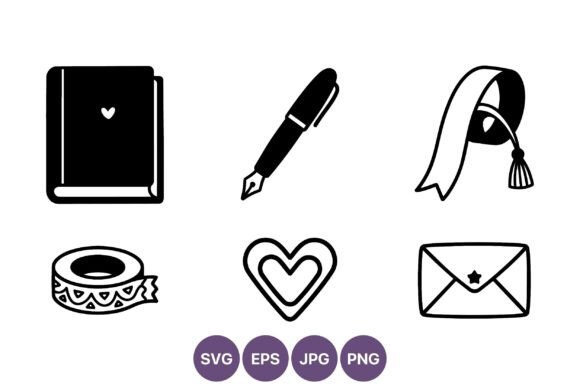 Love Journal Pen Heart Graphics & Illustrations Review