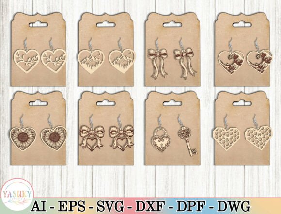Valentine Earrings Laser Cut File Svg Review