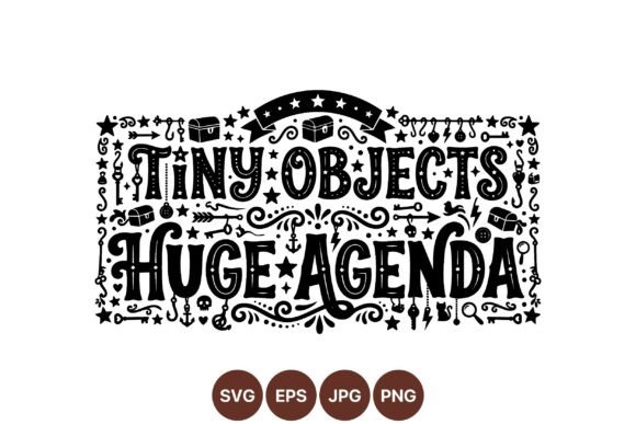 Vintage Tiny Objects Clipart Set: Graphics & Illustrations