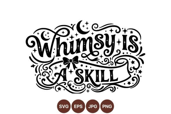 Whimsy Script Lettering Design Graphics & Illustrations